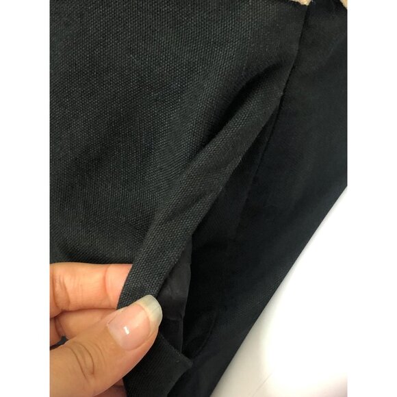 Y2K MOSCHINO CHEAP and CHIC. Sleeveless Halter Top Cotton Linen Blend Black & Be - Picture 8 of 10